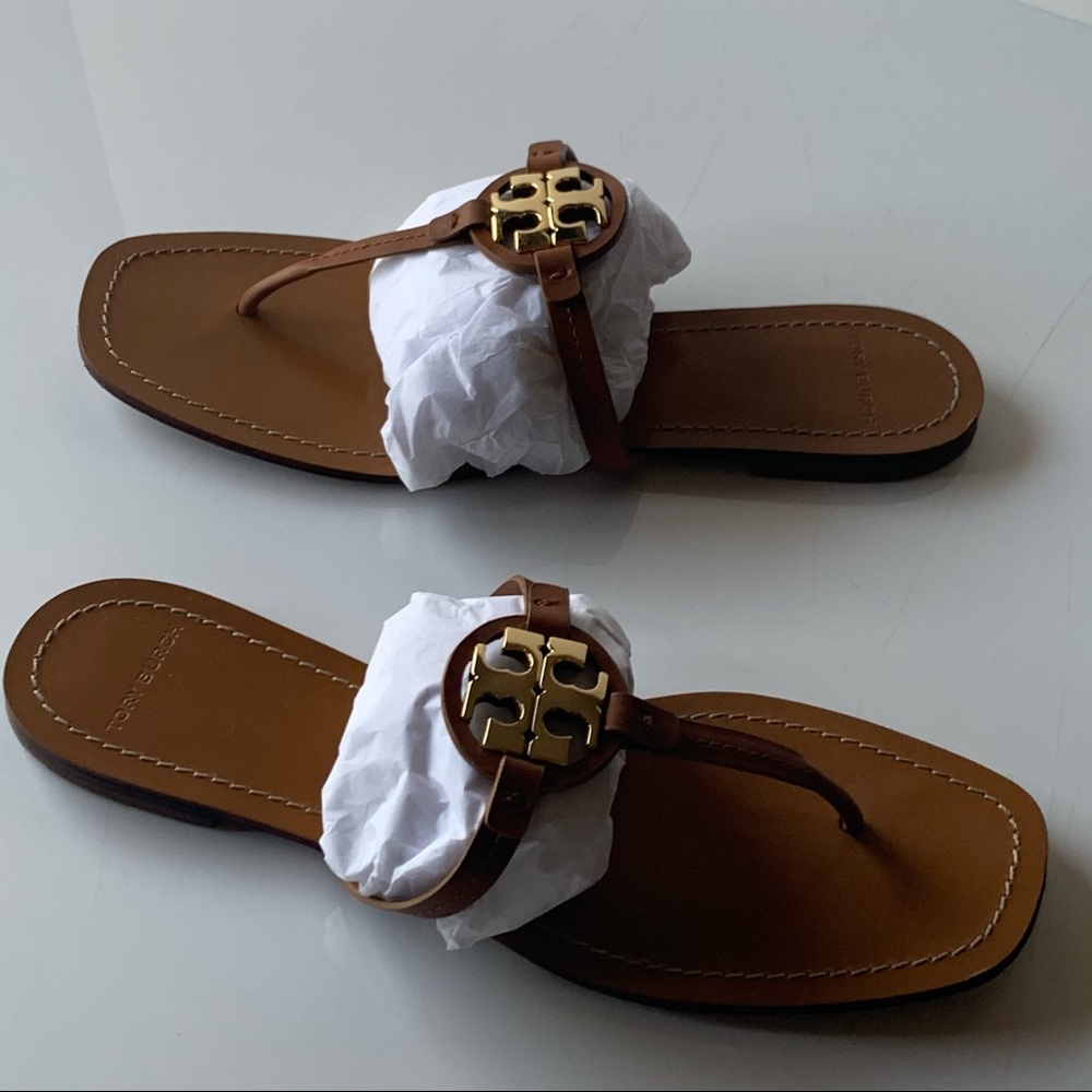 ‼️SOLD‼️Tory Burch,  Miller Leather Thong Sandals - Picture 4 of 12
